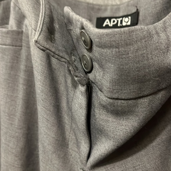 APT. 9 medium gray dress pants size petite 14 like New. - Picture 5 of 6